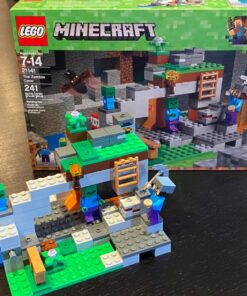 LEGO Minecraft The Zombie Cave 21141 Building Kit with Popular Minecraft Characters Steve and Zombie Figure, separate TNT Toy, Coal and more for Creative Play for 84 months to 168 months (241 Pieces) 23 71imVJlYaML