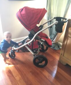 Britax Stroller Organizer with Insulated Cup Holders | Large Center Compartment with Magnetic Closure + 3 Outer Pockets + Folds with Stroller, No Removal Needed Black 45 71inJovvn0L