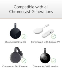 Mission USB Power Cable for Chromecast and Chromecast Ultra (CHROMECAST NOT Included) 16 71inbiCVp5L