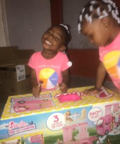 Barbie Pop-Up Camper Transforms into 3-Story Play Set with Pool! Standard 21 71ioExV pkL