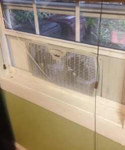 Holmes Window Fan with Twin 6-Inch Reversible Airflow Blades, White 38 71iobPRqp2L