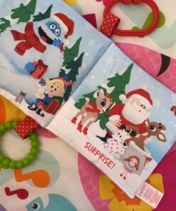 KIDS PREFERRED Rudolph The Red-Nosed Reindeer On The Go Teether Book, Soft Crinkle, Mirror, Christmas Holiday Toy, Boys & Girls 0 and up, 5 Inches 22 71ipJC2RTsL