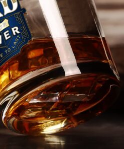 Luka Tech Gifts For Dad From Son Daughter, Vintage Whiskey Glass Tumbler 11oz with 3D Metal Badge,Unique Birthday Gifts for Dad,Men,Grandpa,Father,Fathers Day 10 71ipK0FyAeL