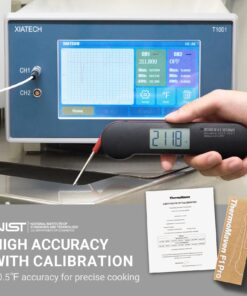 ThermoMaven Meat Thermometer Digital for Grill – 0.6 Seconds Instant Read with High Accuracy, IP67 Waterproof Food Thermometer with Ambidextrous Backlit for Kitchen, Cooking, BBQ, Smoker NSF Certified Black 6 71ipfh8fhGL