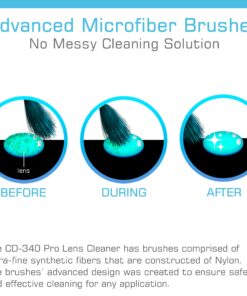 Maxell – Pro 190048 CD-340 Laser Lens Cleaner - Safe & Effective CD Player & Game Station Compact Disc Cleaner - Microfiber Brushes Eliminates Static & Dust - Easy to Use with No Chemicals 19 71ipyDwrwqL