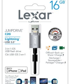 Lexar JumpDrive C20i 16GB USB 3.0 Flash Drive - LJDC20i-16GBBNL 10 71iqOxIBOlL