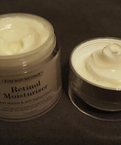 Pure Body Naturals Retinol Moisturizer, 1.7 Ounces - Moisturizing Retinol Cream for Face, Age Defying Eye Cream for Wrinkles and Lines with Hyaluronic Acid, Shea Butter, and Jojoba Oil 27 71iqnbsWwL