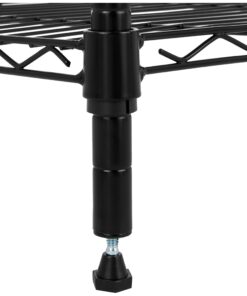 Amazon Basics 5-Shelf Adjustable, Heavy Duty Storage Shelving Unit (350 lbs loading capacity per shelf), Steel Organizer Wire Rack, Black, 36" L x 14" W x 72" H No Wheels 30 71isoPsBOQL