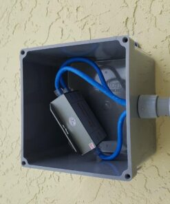 IPCamPower POE Powered 2 Port Switch & Network Cat5 Cat6 Midspan Cable Range Extender Passthrough Repeater for IP Cameras 2 Port 10/100 15 71it2Q2lJ L