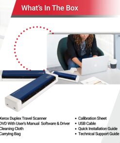 Visioneer Xerox XTS-D Duplex Travel Scanner for PC and Mac, USB Powered Travel Scanner 13 71itfl0qgL