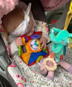 Nuby Teething Blankie Characters May Vary, Red/Yellow/Green/Orange/Blue, 1 Count 27 71itmX3l 3L