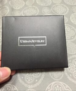 URBAN JEWELRY Men's Black 316l Stainless Steel Alpha Spear Wolf Teeth Pendant Chain Necklace Black Wolf Teeth Pendant 30 71itrPkMIOL