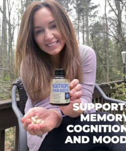 Nootropics Brain Support Supplement - Nootropic Brain Booster for Improved Focus, Concentration & Memory. Brain Nootropic for Brain Health, Mood & Energy Support. Non-GMO. Made in the USA. 60 Capsules 23 71iuFdGaLAL