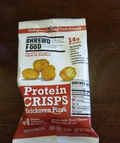 Shrewd Food Protein Puffs, Low Carb Cheese Pizza Puffs, High Protein Crunch, Keto Friendly Snack, Savory Protein Chip, 14g Protein Per Serving, 2g Carbs, Brick Oven Pizza, 8 Pack 41 71ivP0rv9VL