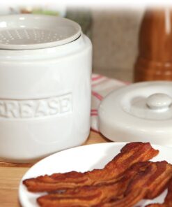 Fox Run 6238 Porcelain Grease Container, White White Porcelain 25 71iwS4fD0 L