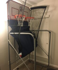 Pop-A-Shot - Home Dual Shot | Arcade Basketball Fun at Home | Infrared Sensor Scoring | 16 Game Modes | 7 Balls | Foldable Storage | for All Players Blue and White 36 71iwqcl0A L