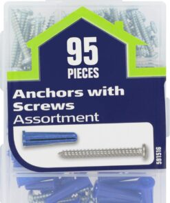 Alternative view of Hillman 591516 Small Anchors with Screws Assortment, 95-Pack
