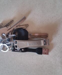 Clyppi Nail Clippers with Swing Out Nail Cleaner/Nail File - Fingernail Clippers / Toe Nail Clippers. Sharp Stainless Steel with Wide Easy Press Lever 48 71ix6KfQEwL