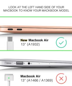 GMYLE MacBook Air 13 Inch Case 2020 2019 2018 A2337 M1 A2179 A1932 with Touch ID Retina Display, Plastic Hard Shell, Keyboard Cover, Privacy Webcam Cover Slide, Screen Protector Set, Crystal Clear 22 71ixCwWMHL