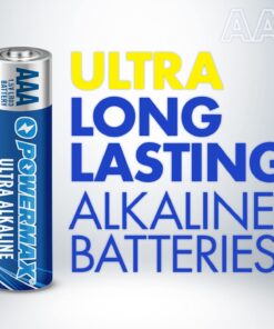 Powermax 24-Count AAA Batteries, Ultra Long Lasting Alkaline Battery, 10-Year Shelf Life, Reclosable Packaging 1 Count (Pack of 24) 12 71ixGvj3qCL
