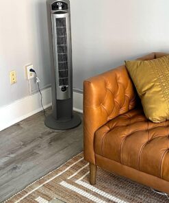 Lasko Oscillating Tower Fan, Remote Control, Timer, 3 Quiet Speeds, for Bedroom, Living Room and Office, 42", Silver, T42951 Silver T42951 40 71ixRR N1WL