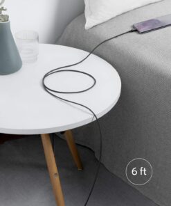 Anker USB C Charger Cable, New Nylon USB C to USB C Cable (6ft, 2Pack), 60W(3A) for iPhone 15/15 Pro/15 Plus/15 Pro Max, iPad Mini 6/ Pro 2021, iPad Air 4, MacBook Pro 2020, Samsung Galaxy S23,Switch 6ft Black 2 29 71ixRa7EymL