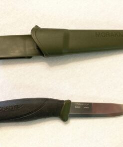 Morakniv Companion Carbon Steel Fixed-Blade Knife with Sheath, 4.1 Inch, Military Green Fixed Blade Knives 55 71ixmc2O9ML