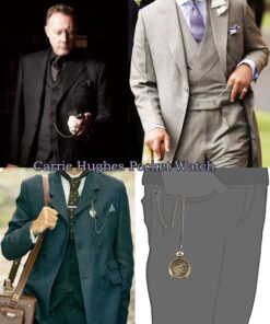 Carrie Hughes Antique Mechanical Pocket Watches for Men Lucky Dragon Phoenix Skeleton Roman Numberals with Chain and Box CH223 13 71iy6cuNIML