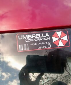 Vool Resident Evil Umbrella Corp. Parking Decal Vinyl Decal Bumper | Sticker | 2"x 5" 20 71iz5U76zL