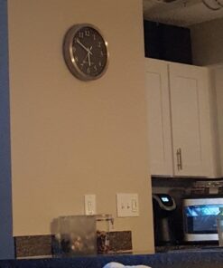 Bjerg Instruments Modern 12" Stainless Silent Wall Clock with Non Ticking Quiet and Accurate Movement 25 71izTRiIKBL