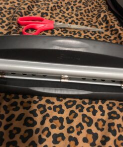 Swingline 3 Hole Punch, 2- 3 Hole Adjustable Desktop Puncher, 10 Sheet Punch Capacity, Precision Pro, Black/Silver (74037) 32 71izm7ZBvRL