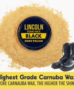 Lincoln Stain Wax Shoe Polish - 2-1/8 oz Black 20 71j MM7VuL