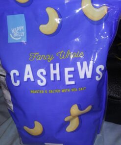 Amazon Brand - Happy Belly Fancy Whole Cashews, Roasted & Sea Salted, 2.75 Pound (Pack of 1) 2.75 Pound (Pack of 1) 36 71j VvrgmL