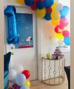 amscan Paw Party Balloons, Paw Print, Red/Yellow/Blue, Set of 30 22 71j pb6X5CL