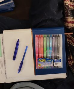 Pilot, FriXion Clicker Erasable Gel Pens, Fine Point 0.7 mm, Pack of 10, Assorted Colors 10 Count (Pack of 1) 25 71j0VRxYPYL