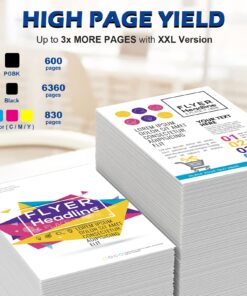 280 281 280XXL 281XXL Ink Cartridges Compatible for Canon 280 281 PGI-280XXL CLI-281XXL for Canon PIXMA TR7520 TR8520 TS8220 TS9120 TS8120 TS6120 TS6220 TS9520 TS9521C TS702 (PGBK, BK, C, M, Y) 17 71j0szBVN4L