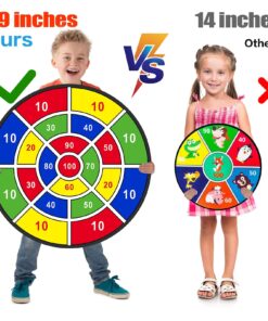 Alternative view of BooTaa 29" Large Dart Board for Kids, Kids Dart Board with Sticky Balls, Boys Toys, Indoor/Sport Outdoor Fun Party Play Game Toys, Birthday Gifts for 3 4 5 6 7 8 9 10 11 12 Year Old Boys Girls 100 Scores