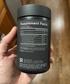 Sports Research Triple Strength Omega 3 Fish Oil - Burpless Fish Oil Supplement w/EPA & DHA Fatty Acids from Single-Source Wild Alaskan Pollock - 1250 mg, 180 ct 180 Count (Pack of 1) 33 71j1DqhAVgL 1