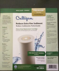 Culligan RFC-BBSA 25 Micron Whole House Water Filter for Sediment, 10" x 4.5" Compatible Replacement for FXHTC, W50PEHD, GXWH40L, GXWH35F, GNWH38S, WFHD13001 (Pack of 1) White 22 71j1NbaiQOL