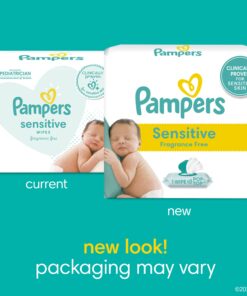 Pampers Sensitive Baby Wipes - Baby Wipes Combo, 84 Count (Pack of 12), Water Based, Hypoallergenic and Unscented (Packaging May Vary) 84 Count (Pack of 12) 16 71j1PltUzJL 1