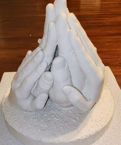 Luna Bean Huge Oversize XL Family Hand Casting Kit – Family Size Hand Molding Kit – Casts 6 Hands Comfortably Adults & Kids, Gifts for Family with Kids - Thanksgiving Gifts Family XL 62 71j1tDVauL