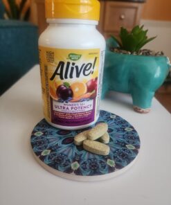 Nature's Way Alive! Women’s 50+ Ultra Potency Complete Multivitamin, High Potency Formula, Supports Multiple Body Systems, Supports Cellular Energy, Gluten-Free, 60 Tablets 60 Count (Pack of 1) 27 71j2PGwSreL