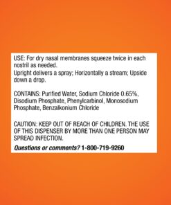 Amazon Basic Care Premium Saline Nasal Moisturizing Spray, Instantly Soothing Nasal Mist Nose Spray, Non-Medicated Relief, 3 Fluid Ounces, Pack of 2 3 Fl Oz (Pack of 2) 17 71j2YvyAxNL