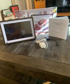 10.1 inch WiFi Digital Picture Frame, 32GB Smart Digital Photo Frame with WiFi Share Photo Video via Frameo App 10.1" Brown 56 71j30TsLYPL