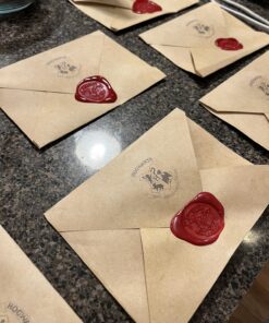 Wax Seal Seal Set, DLD Classic Vintage Antique Wax Print Set Magic School Badge Wax Set Gift Box Set Brown 19 71j37gK9nAL