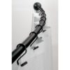 iDesign Curved Metal Shower Curtain Rod, Adjustable Customizable Curtain Rod for Bathtub, Stall, Closet, Doorway, 41-72 Inches, Matte Black,79077 3 71j3RMJK3KL