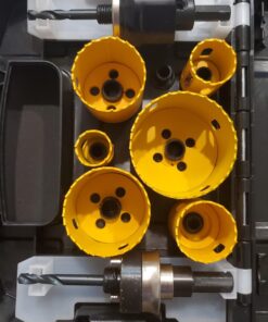DEWALT Hole Saw Kit, Standard Electrician's Set, Bi-Metal (D180002) , Yellow 19 71j66qw HcL