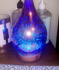 Porseme Essential Oil Diffuser 3D Firework Glass Aromatherapy Ultrasonic Humidifier Rose Gold, Auto Shut-Off, Timer Setting, BPA Free, Aroma Decoration for Home, Office, Gym, Spa, Premium Gift 100ml C2-100ml Rose Gold Afantty 29 71j68cZ1HeL