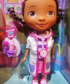 Doc McStuffins Toy Hospital Doc 8.5 Inch Articulated Doll with Doctor Accessories, Kids Toys for Ages 3 Up by Just Play 29 71j6Ifh gWL