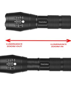 Alternative view of Ultra Bright Handheld LED Flashlight with Adjustable Focus and 5 Light Modes, Outdoor Water Resistant Torch 1 pack